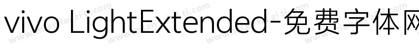 vivo LightExtended字体转换